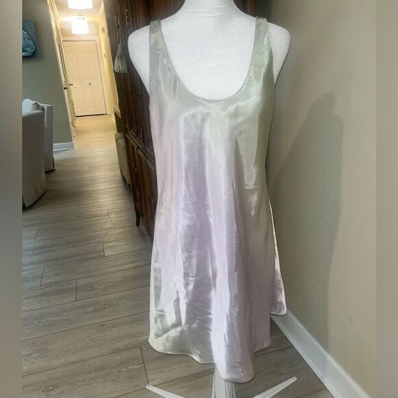 HALSTON Vintage Rainbow Sz Medium 2-Piece Slip Nightie and Robe - Picture 9 of 12